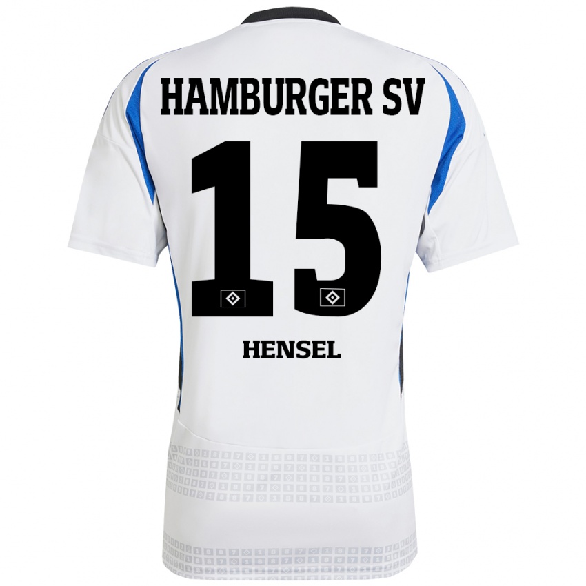 Kinderen Janoah Hensel #15 Wit Blauw Thuisshirt Thuistenue 2024/25 T-Shirt