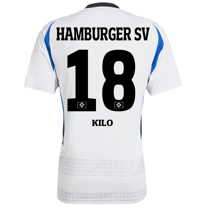 Kinderen Jesse Kilo #18 Wit Blauw Thuisshirt Thuistenue 2024/25 T-Shirt