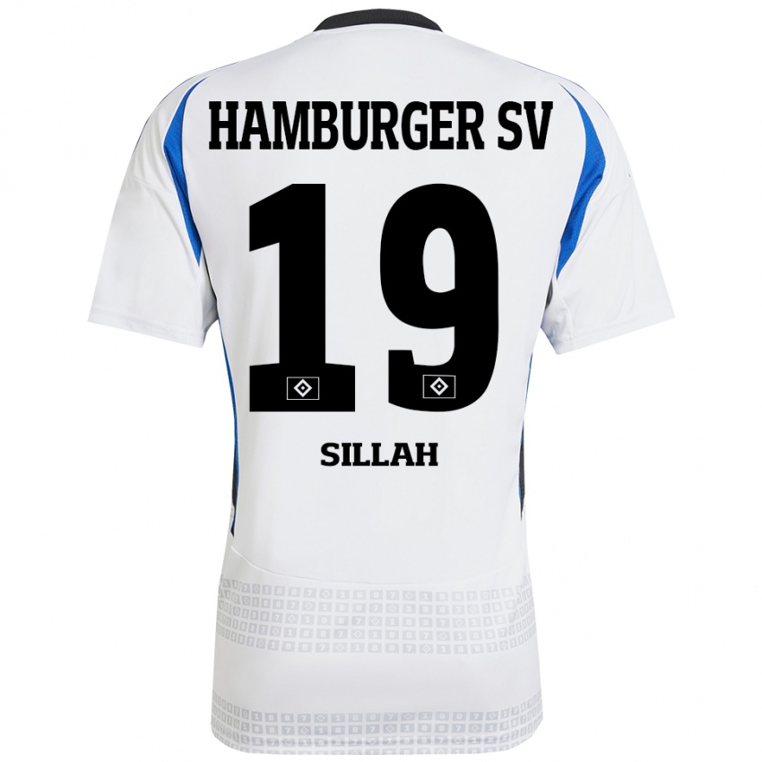 Kinderen Omar Sillah #19 Wit Blauw Thuisshirt Thuistenue 2024/25 T-Shirt