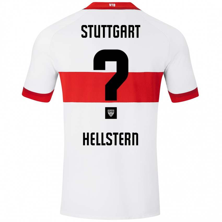 Kinderen Florian Hellstern #0 Wit Rood Thuisshirt Thuistenue 2024/25 T-Shirt