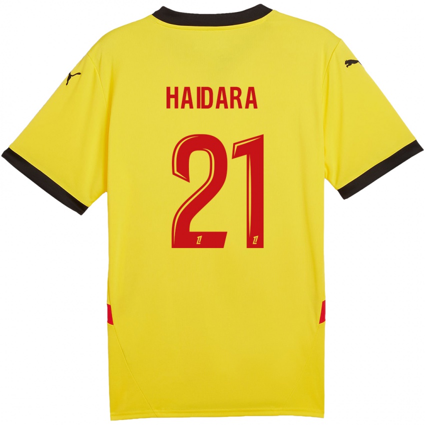 Kinderen Massadio Haidara #21 Geel Rood Thuisshirt Thuistenue 2024/25 T-Shirt