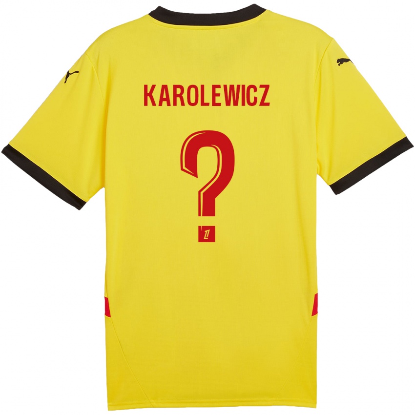 Kinderen Roman Karolewicz #0 Geel Rood Thuisshirt Thuistenue 2024/25 T-Shirt