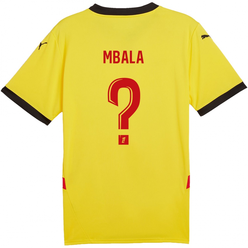 Kinderen Keny Mbala #0 Geel Rood Thuisshirt Thuistenue 2024/25 T-Shirt