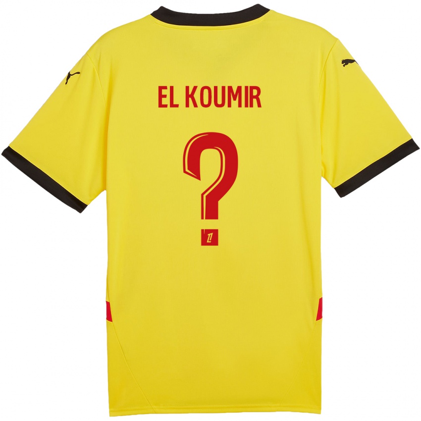 Kinderen Kaïna El Koumir #0 Geel Rood Thuisshirt Thuistenue 2024/25 T-Shirt