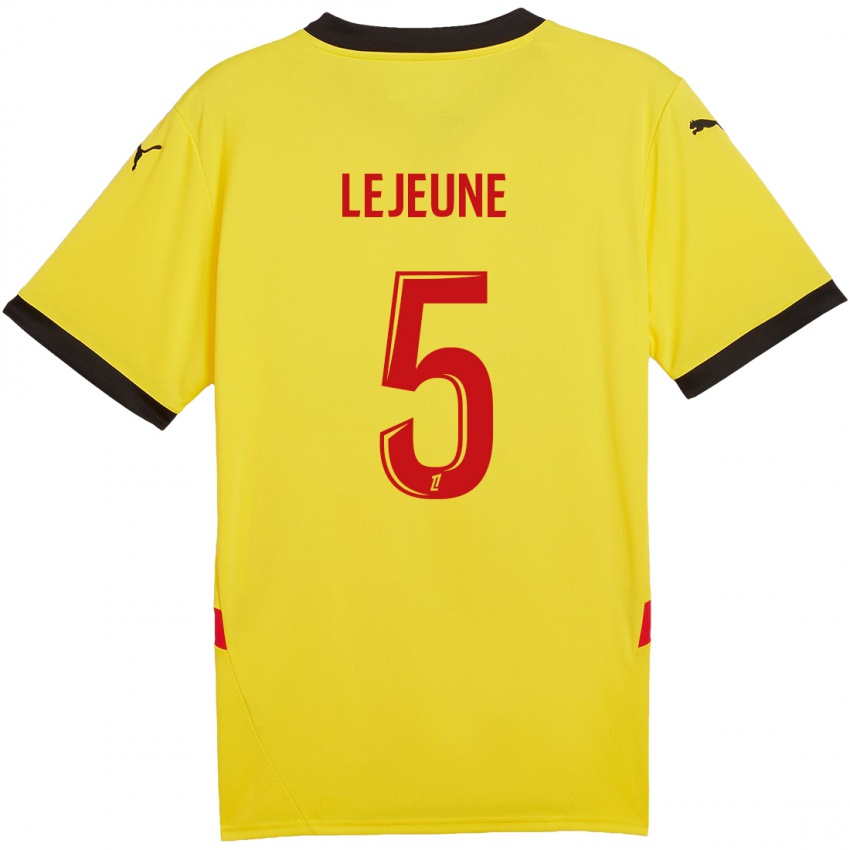 Kinderen Romane Lejeune #5 Geel Rood Thuisshirt Thuistenue 2024/25 T-Shirt