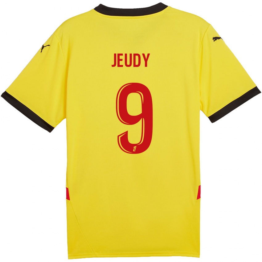 Kinderen Sherly Jeudy #9 Geel Rood Thuisshirt Thuistenue 2024/25 T-Shirt