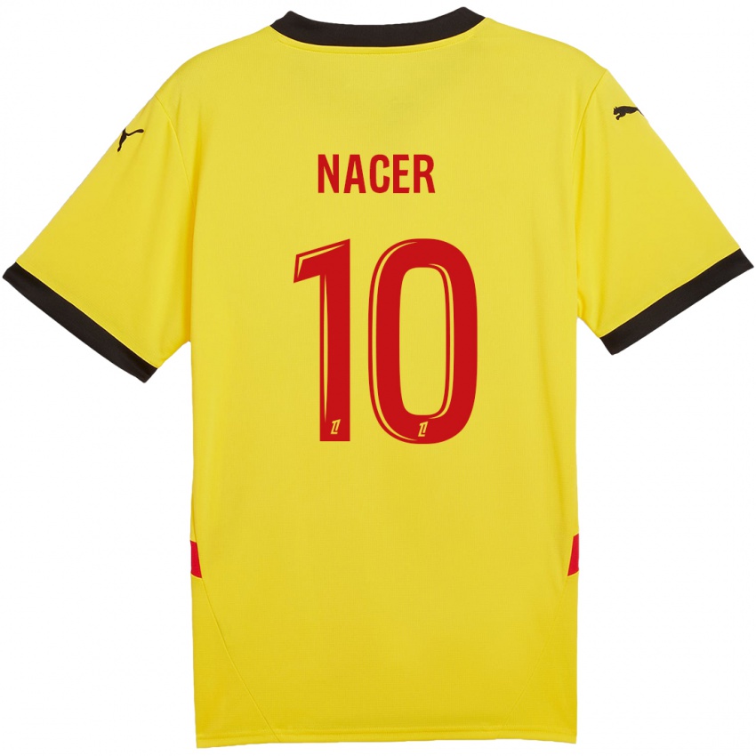 Kinderen Myriem Nacer #10 Geel Rood Thuisshirt Thuistenue 2024/25 T-Shirt