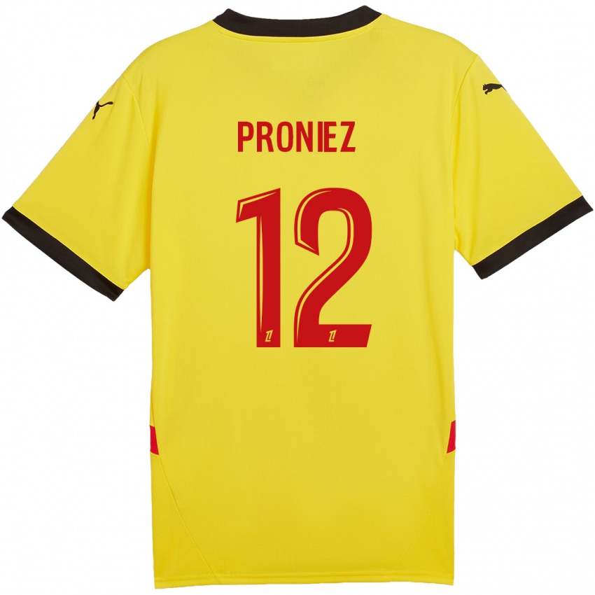 Kinderen Fany Proniez #12 Geel Rood Thuisshirt Thuistenue 2024/25 T-Shirt