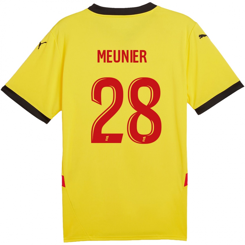 Kinderen Jennifer Meunier #28 Geel Rood Thuisshirt Thuistenue 2024/25 T-Shirt