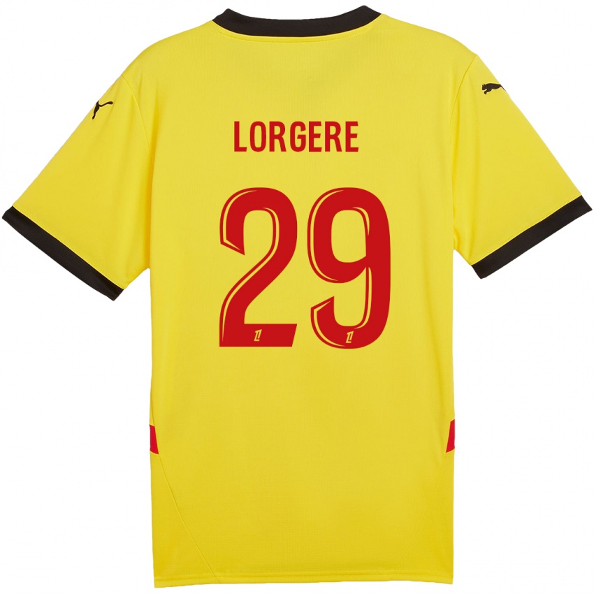 Kinderen Charlotte Lorgeré #29 Geel Rood Thuisshirt Thuistenue 2024/25 T-Shirt