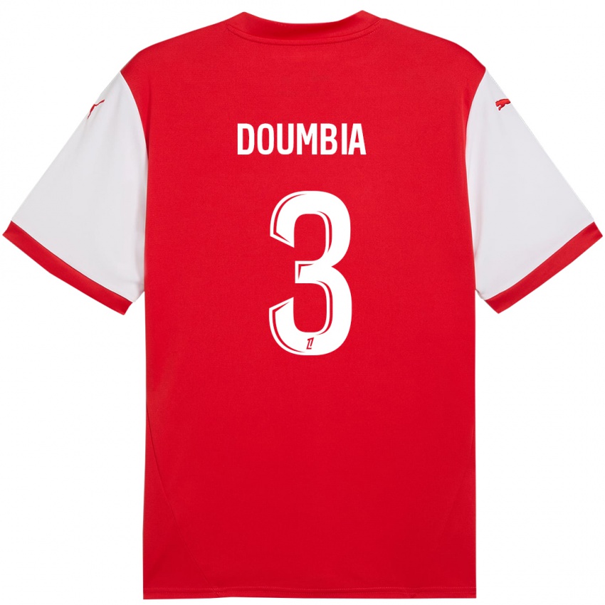 Kinderen Kamory Doumbia #3 Rood Wit Thuisshirt Thuistenue 2024/25 T-Shirt