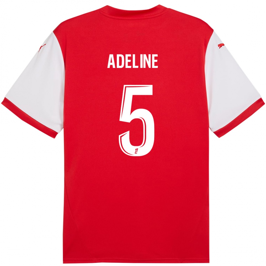 Kinderen Martin Adeline #5 Rood Wit Thuisshirt Thuistenue 2024/25 T-Shirt