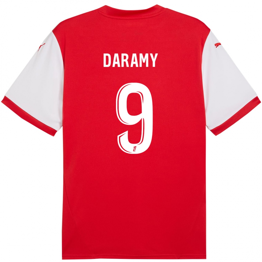 Kinderen Mohamed Daramy #9 Rood Wit Thuisshirt Thuistenue 2024/25 T-Shirt