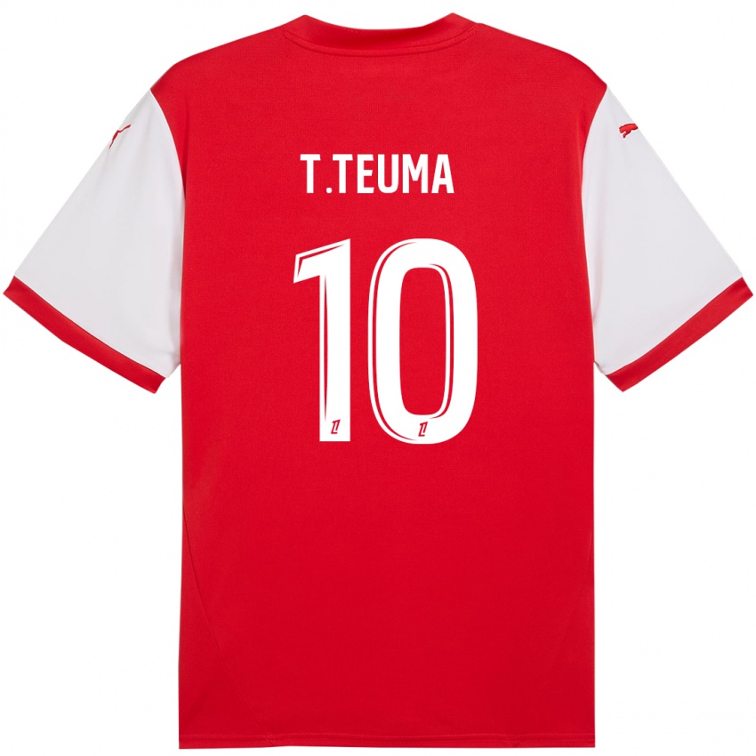 Kinderen Teddy Teuma #10 Rood Wit Thuisshirt Thuistenue 2024/25 T-Shirt