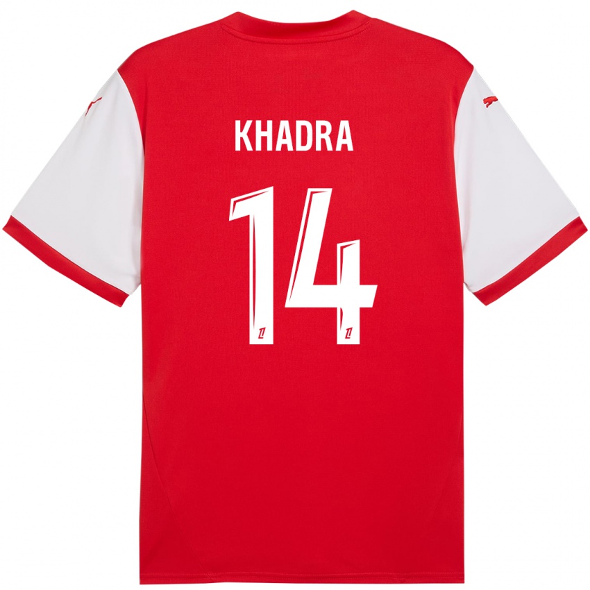 Kinderen Reda Khadra #14 Rood Wit Thuisshirt Thuistenue 2024/25 T-Shirt