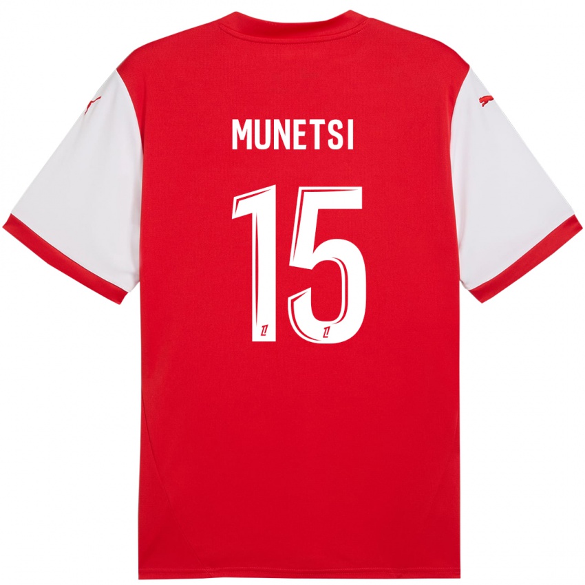 Kinderen Marshall Munetsi #15 Rood Wit Thuisshirt Thuistenue 2024/25 T-Shirt