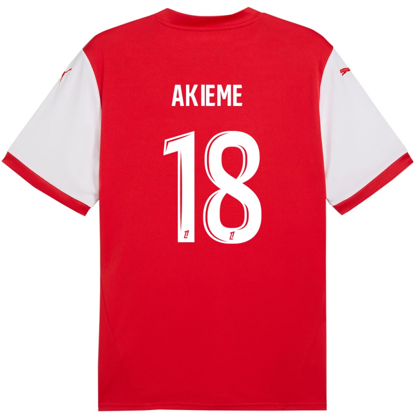 Kinderen Sergio Akieme #18 Rood Wit Thuisshirt Thuistenue 2024/25 T-Shirt