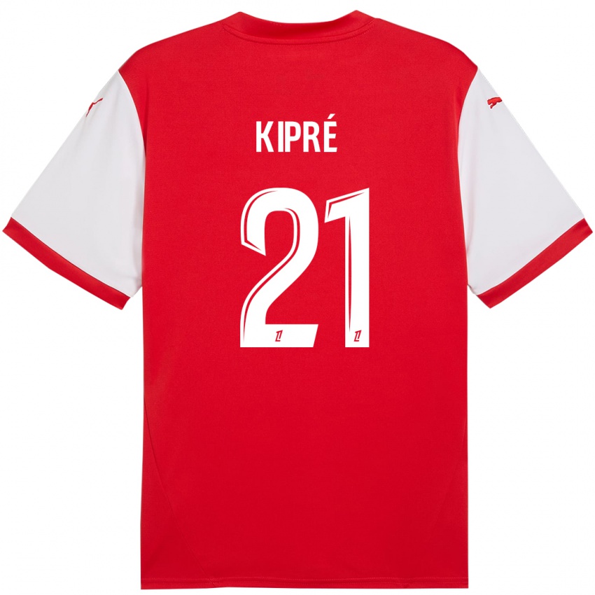 Kinderen Cédric Kipré #21 Rood Wit Thuisshirt Thuistenue 2024/25 T-Shirt