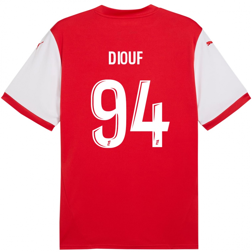 Kinderen Yehvann Diouf #94 Rood Wit Thuisshirt Thuistenue 2024/25 T-Shirt