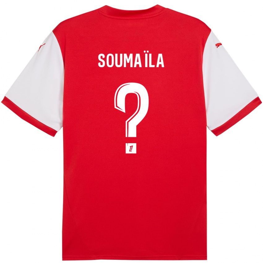 Kinderen Soumaïla Sylla #0 Rood Wit Thuisshirt Thuistenue 2024/25 T-Shirt