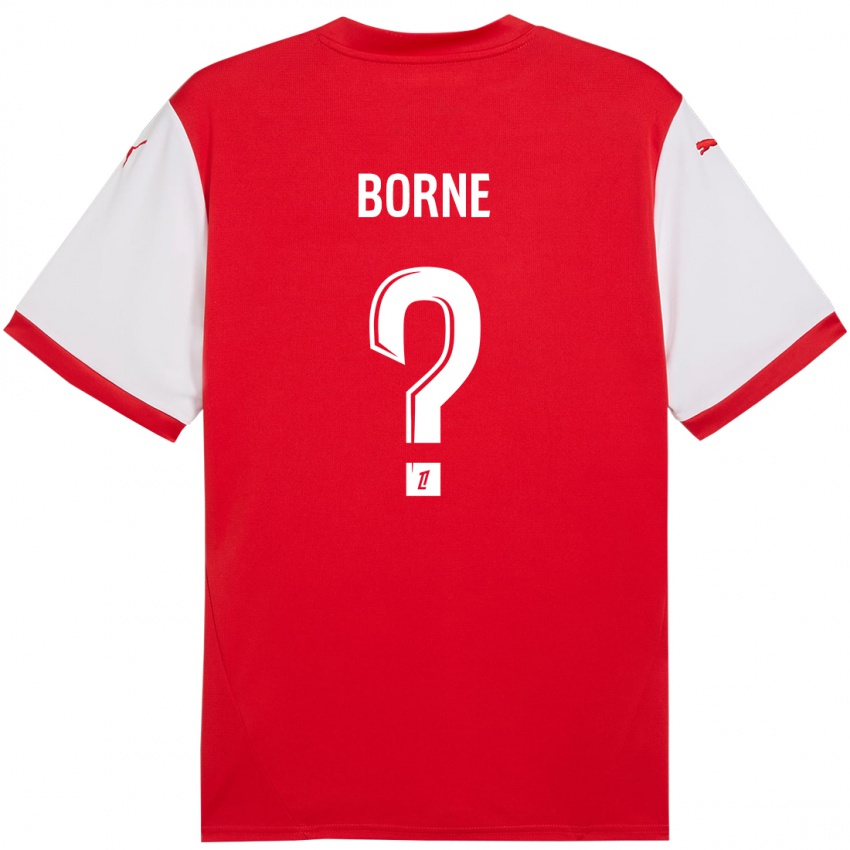 Kinderen Melvin Borne #0 Rood Wit Thuisshirt Thuistenue 2024/25 T-Shirt