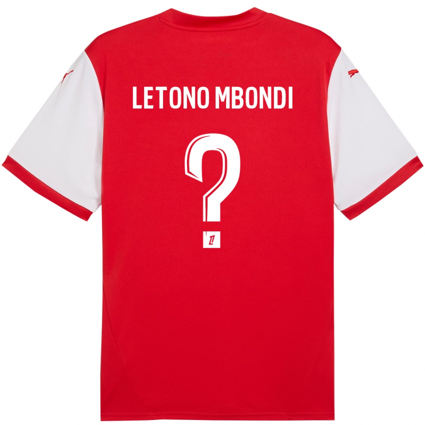 Kinderen Christ-Emmanuel Letono Mbondi #0 Rood Wit Thuisshirt Thuistenue 2024/25 T-Shirt