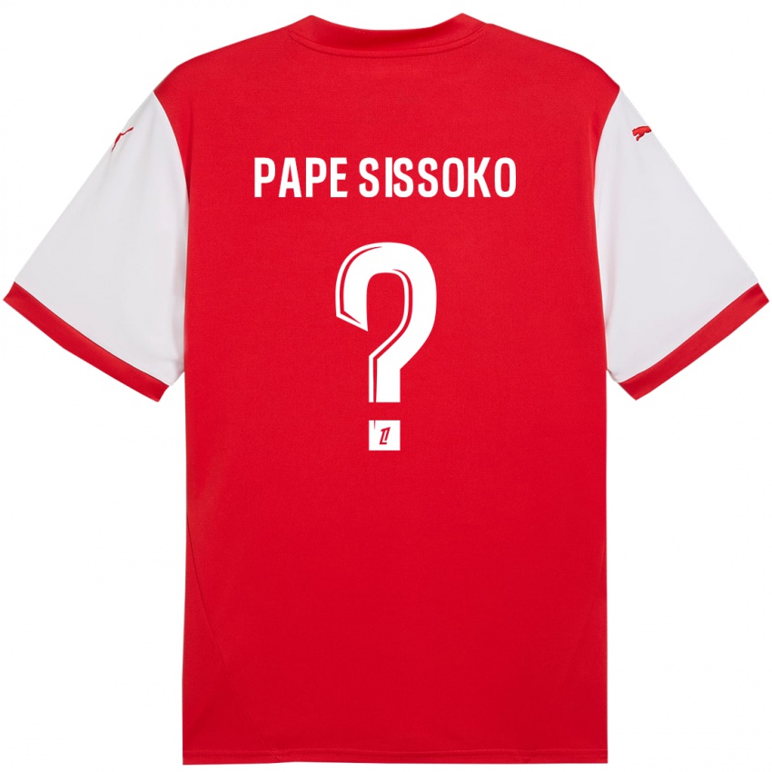 Kinderen Niama Pape Sissoko #0 Rood Wit Thuisshirt Thuistenue 2024/25 T-Shirt