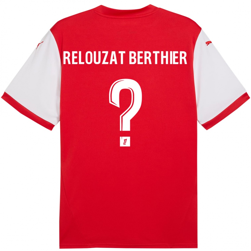 Kinderen Maxime Relouzat Berthier #0 Rood Wit Thuisshirt Thuistenue 2024/25 T-Shirt