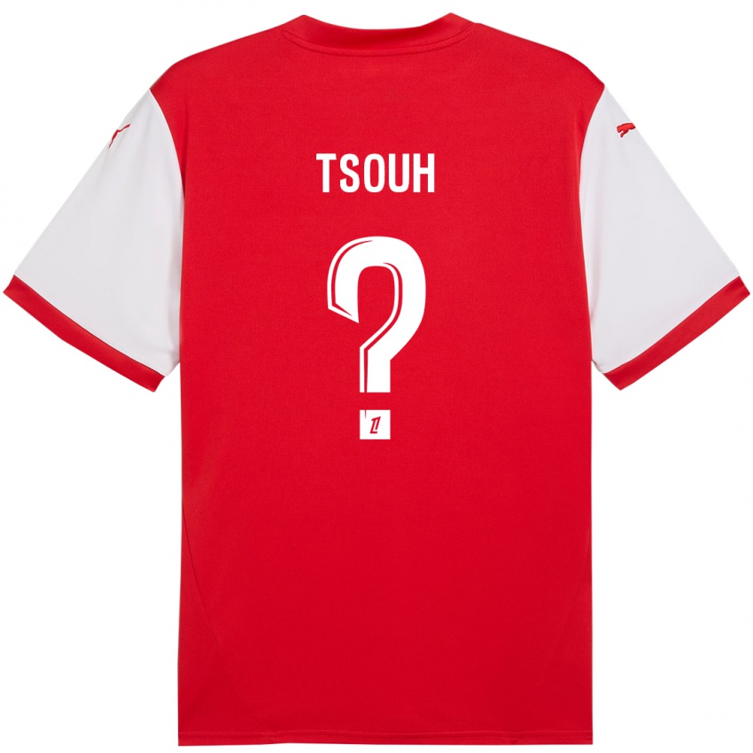 Kinderen Justin Tsouh #0 Rood Wit Thuisshirt Thuistenue 2024/25 T-Shirt