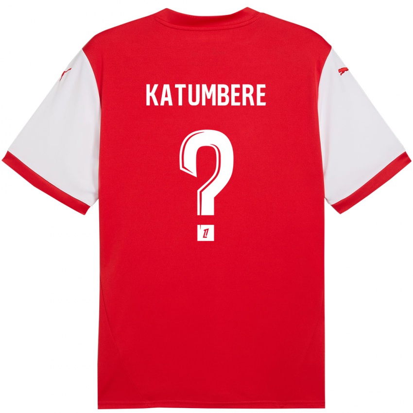 Kinderen Noah Katumbere #0 Rood Wit Thuisshirt Thuistenue 2024/25 T-Shirt