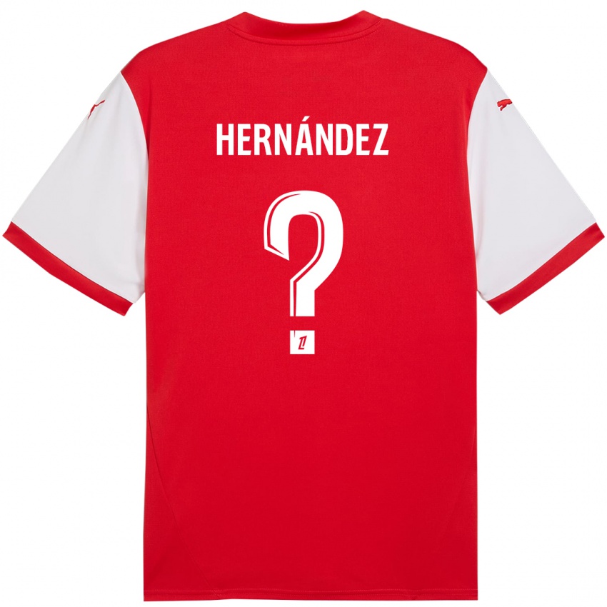 Kinderen Melvin Hernández #0 Rood Wit Thuisshirt Thuistenue 2024/25 T-Shirt