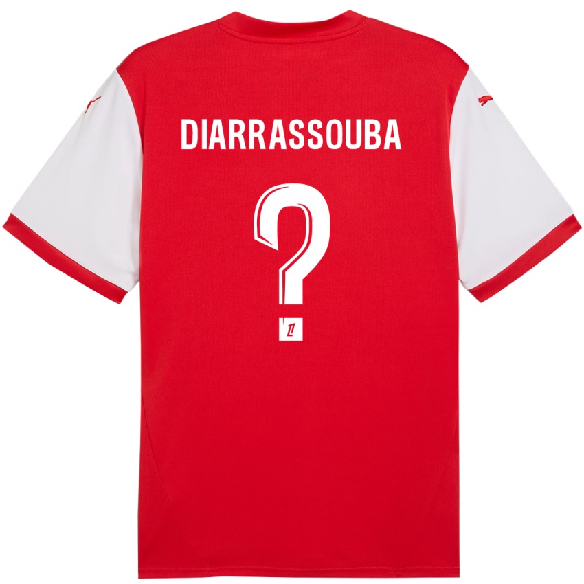 Kinderen Tidiane Diarrassouba #0 Rood Wit Thuisshirt Thuistenue 2024/25 T-Shirt