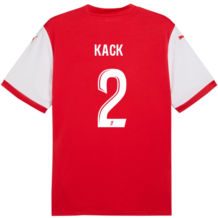 Kinderen Mathilde Kack #2 Rood Wit Thuisshirt Thuistenue 2024/25 T-Shirt