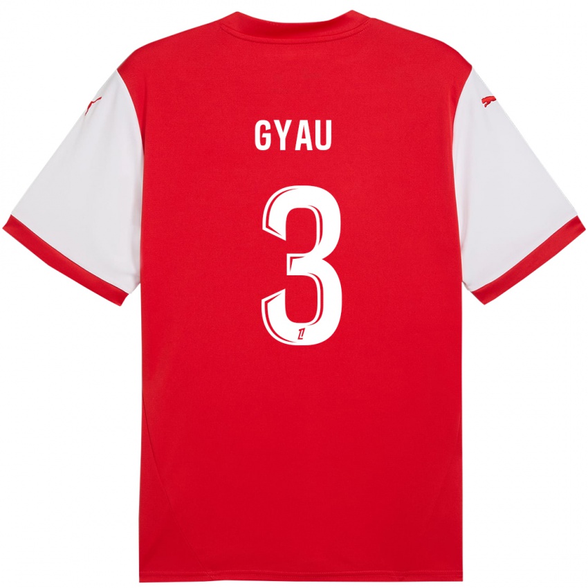 Kinderen Mia Gyau #3 Rood Wit Thuisshirt Thuistenue 2024/25 T-Shirt