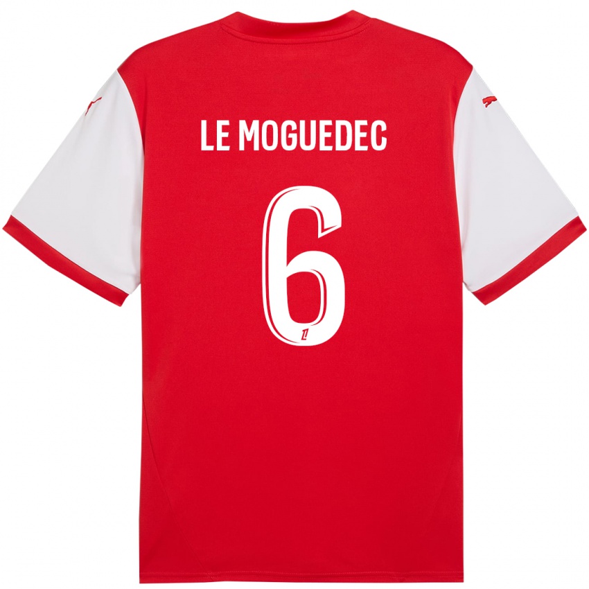 Kinderen Anaële Le Moguédec #6 Rood Wit Thuisshirt Thuistenue 2024/25 T-Shirt