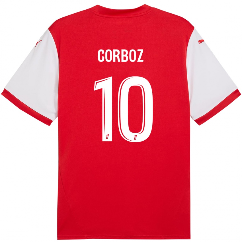 Kinderen Rachel Corboz #10 Rood Wit Thuisshirt Thuistenue 2024/25 T-Shirt