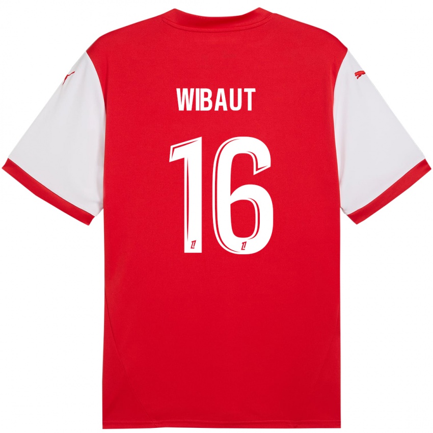 Kinderen Clara Wibaut #16 Rood Wit Thuisshirt Thuistenue 2024/25 T-Shirt