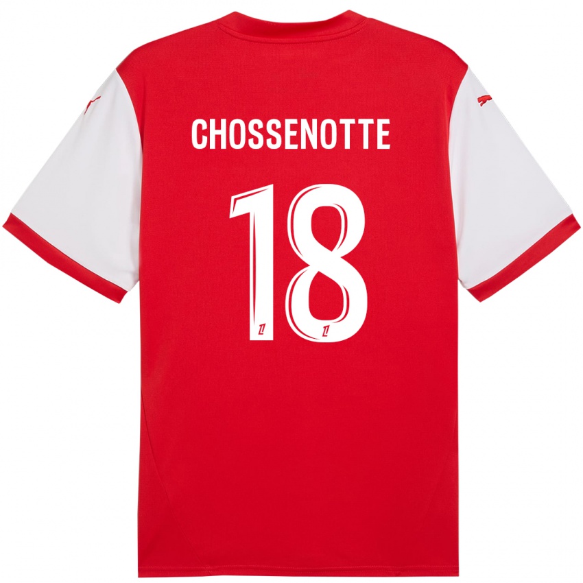 Kinderen Shana Chossenotte #18 Rood Wit Thuisshirt Thuistenue 2024/25 T-Shirt