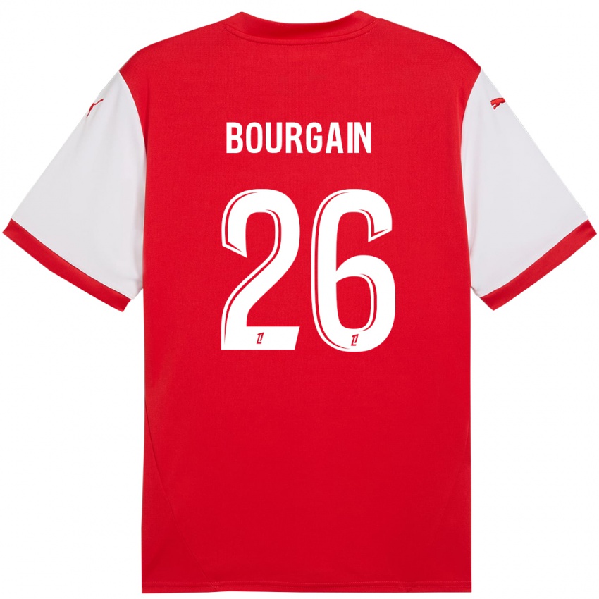 Kinderen Lea Bourgain #26 Rood Wit Thuisshirt Thuistenue 2024/25 T-Shirt