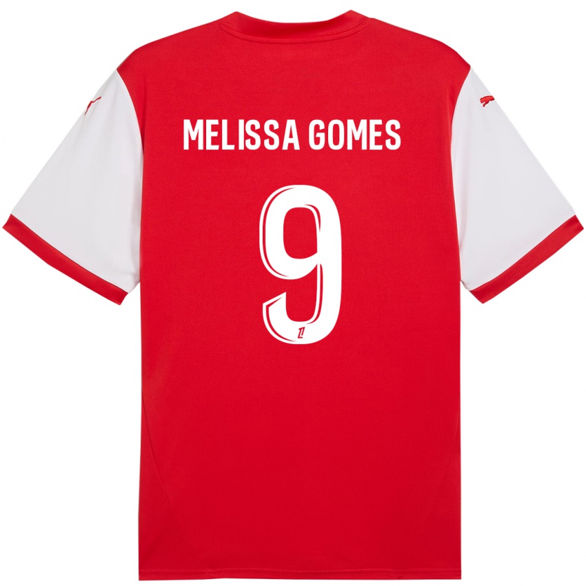 Kinderen Melissa Ferreira Gomes #9 Rood Wit Thuisshirt Thuistenue 2024/25 T-Shirt