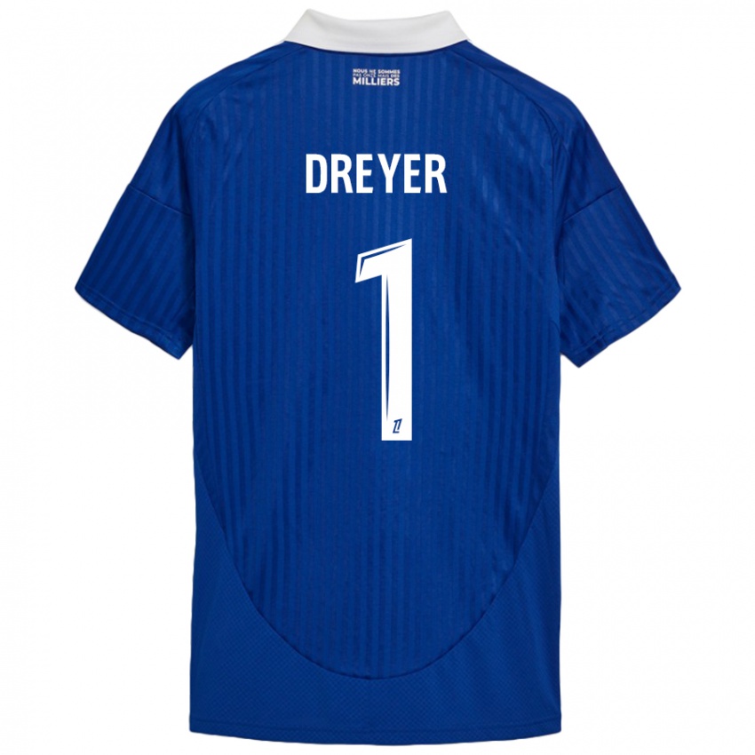 Kinderen Matthieu Dreyer #1 Blauw Wit Thuisshirt Thuistenue 2024/25 T-Shirt