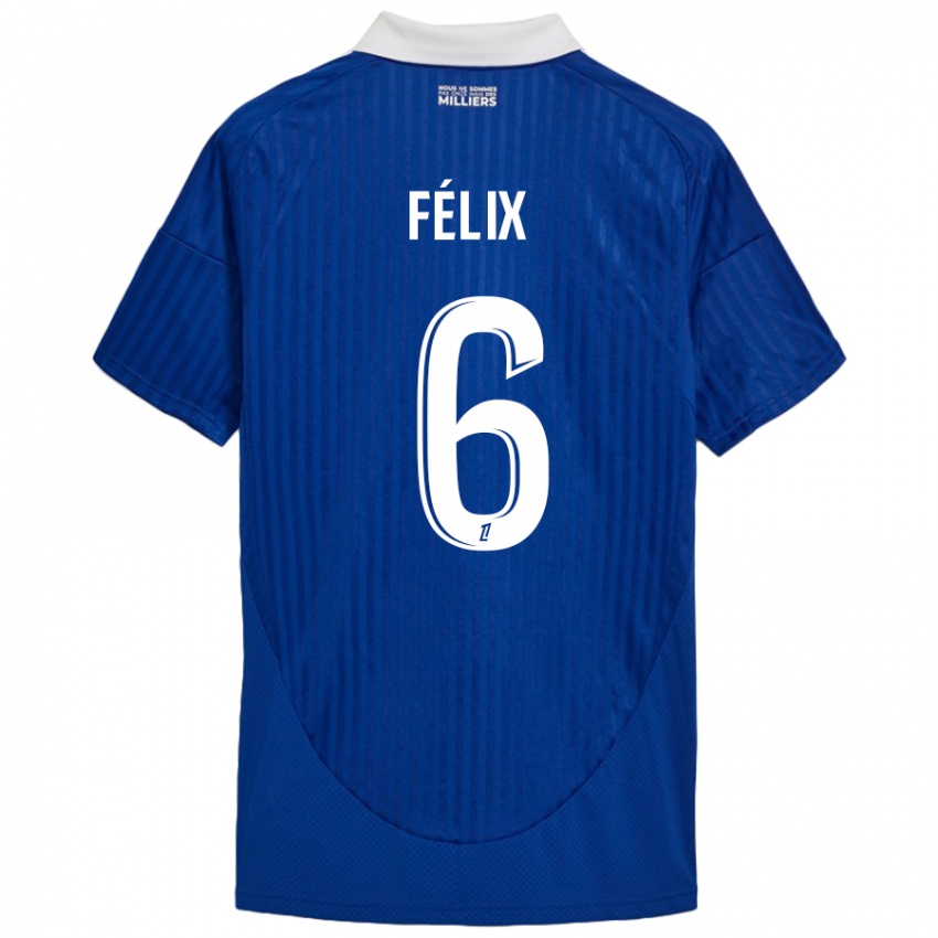 Kinderen Félix Lemaréchal #6 Blauw Wit Thuisshirt Thuistenue 2024/25 T-Shirt