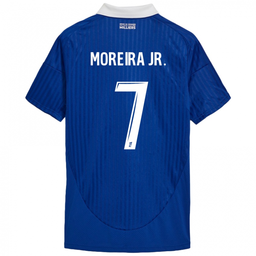 Kinderen Diego Moreira #7 Blauw Wit Thuisshirt Thuistenue 2024/25 T-Shirt