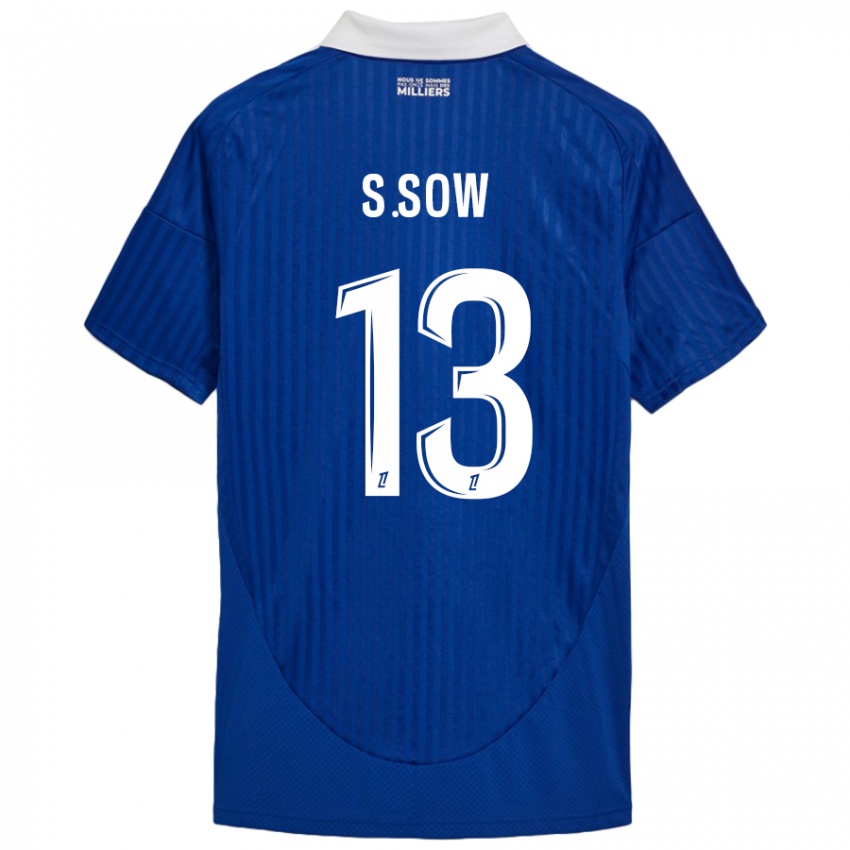 Kinderen Saïdou Sow #13 Blauw Wit Thuisshirt Thuistenue 2024/25 T-Shirt