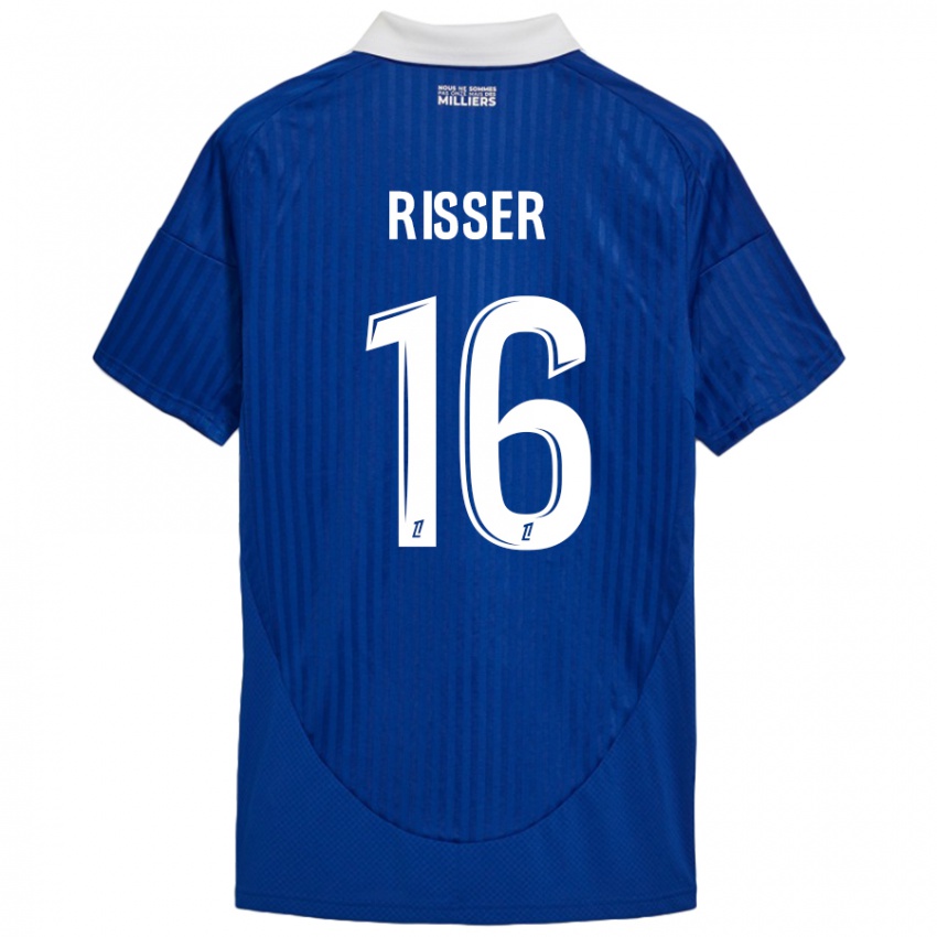 Kinderen Robin Risser #16 Blauw Wit Thuisshirt Thuistenue 2024/25 T-Shirt