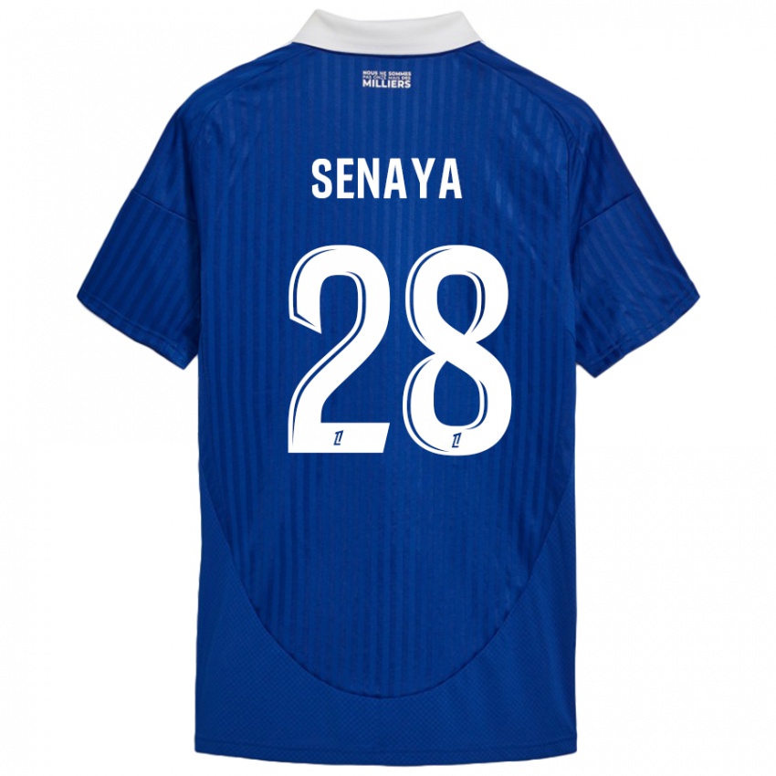 Kinderen Marvin Senaya #28 Blauw Wit Thuisshirt Thuistenue 2024/25 T-Shirt