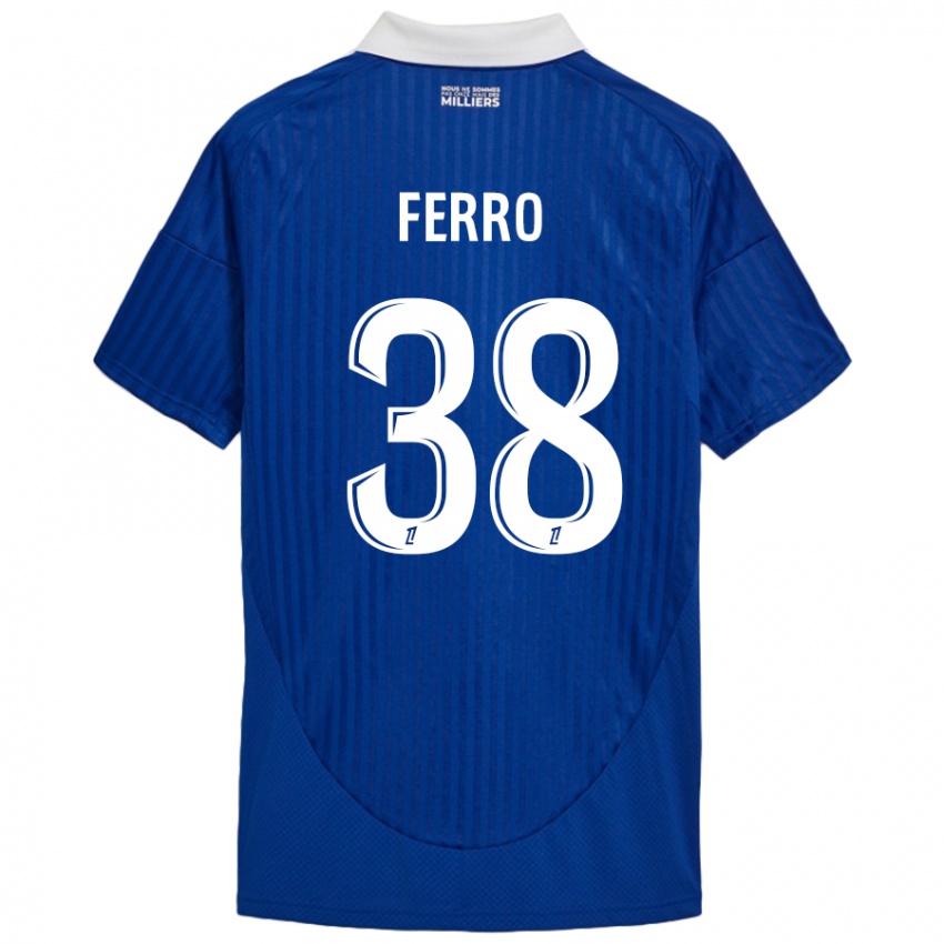 Kinderen Nolan Ferro #38 Blauw Wit Thuisshirt Thuistenue 2024/25 T-Shirt