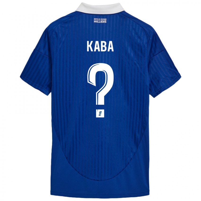 Kinderen Kanfory Kaba #0 Blauw Wit Thuisshirt Thuistenue 2024/25 T-Shirt