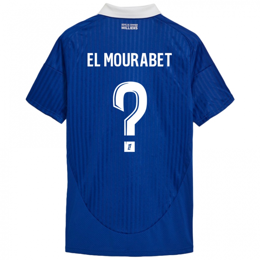 Kinderen Samir El Mourabet #0 Blauw Wit Thuisshirt Thuistenue 2024/25 T-Shirt