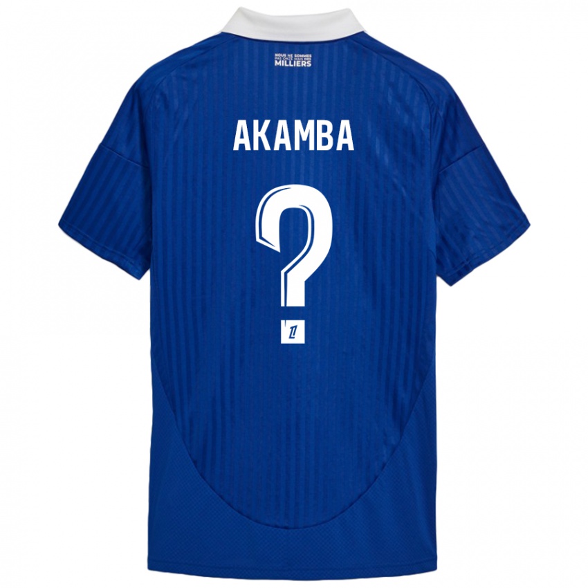 Kinderen Fred Akamba #0 Blauw Wit Thuisshirt Thuistenue 2024/25 T-Shirt